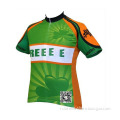 OEM Supplier Customized Light Green Cycling Shirts Short Sleeve Jerseys